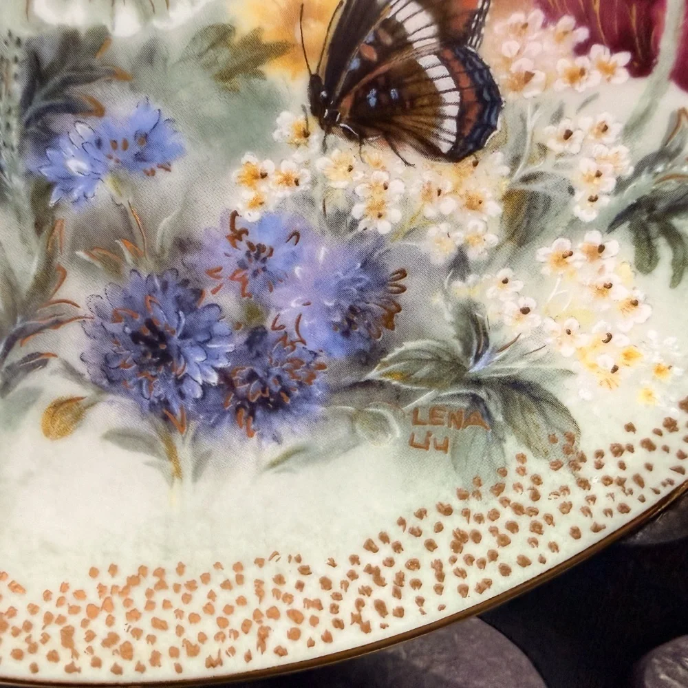 W.L. George “Poppy Pastorale” by Lena Liu Collector Plate
